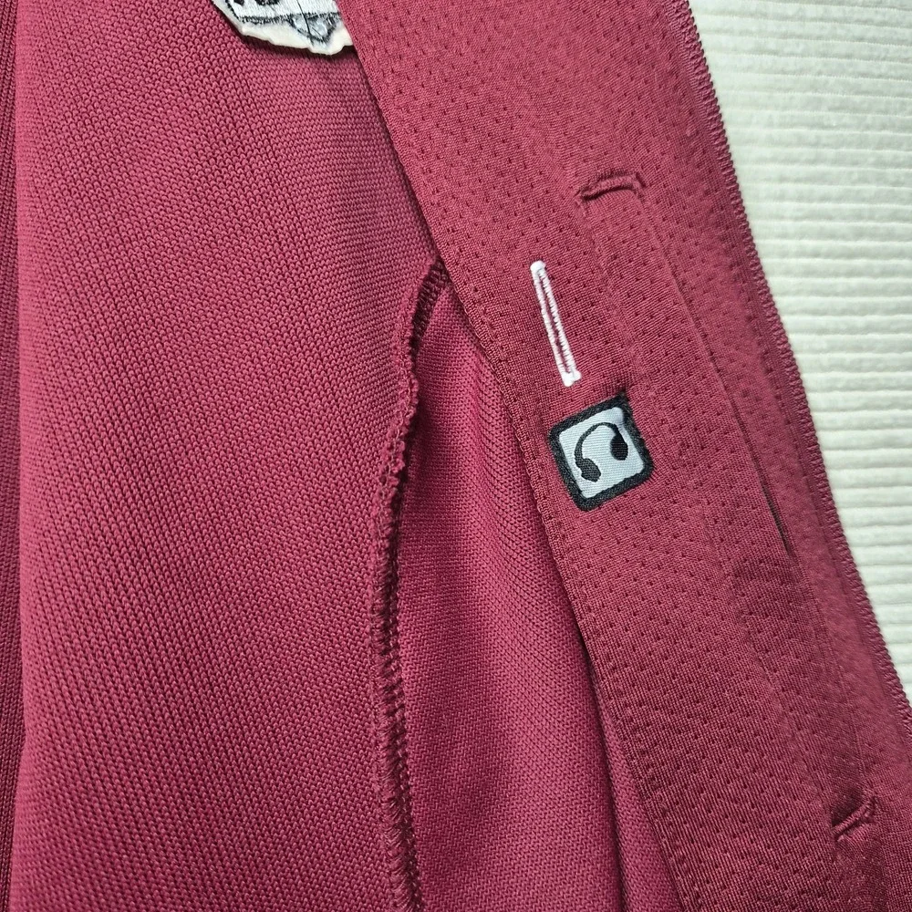 Nike IUPUI Jaguars Full Zip Track Jacket Mens Large‎ Maroon NikeFIT Dry